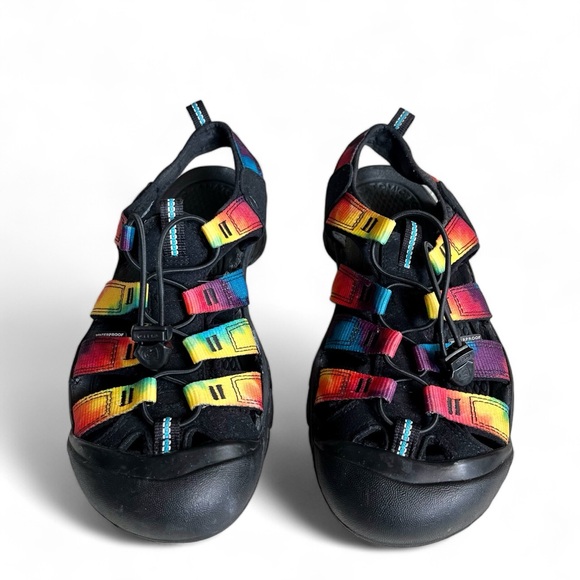 KEEN Newport H2 Retro Original Tie Dye Rainbow Pride Sandals Womens Size US 10 - Picture 3 of 12